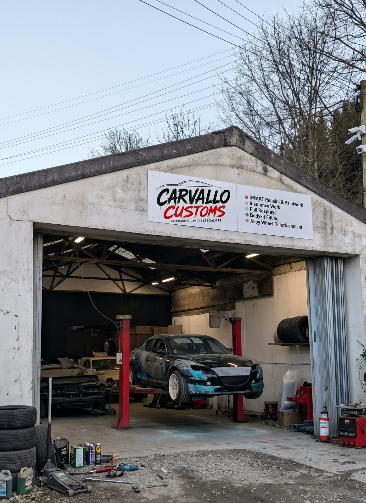 Carvallo Customs workshop in Backwell, Bristol